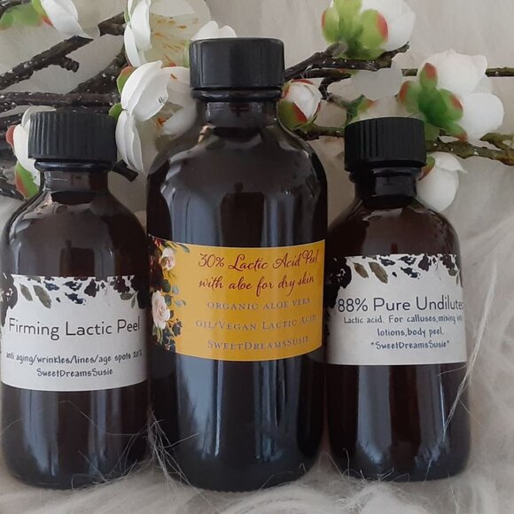 Vegan Lactic Acid peel 50% Melasma Hyperpigmentation Acne Scars Anti Aging etc - Picture 10 of 12